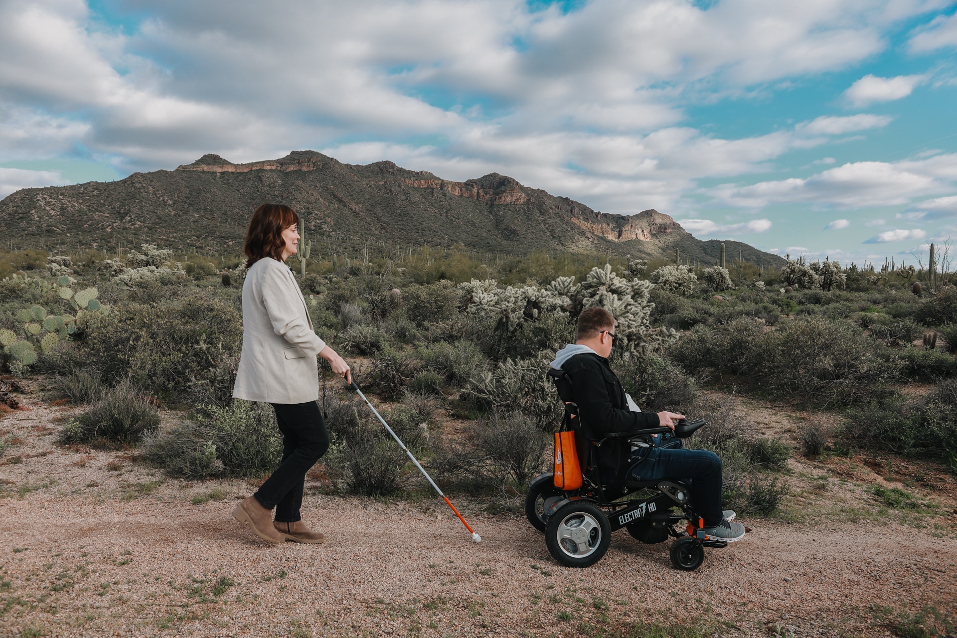 Rob and Ginny hiking